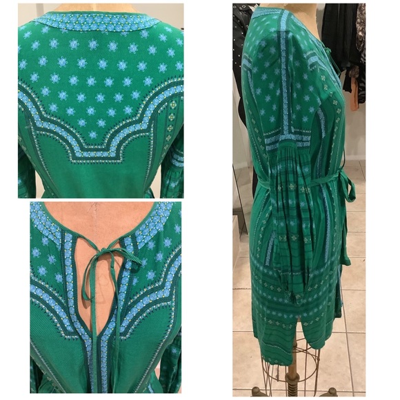 BCBG Moroccan Print Belted Dress - Picture 2 of 4